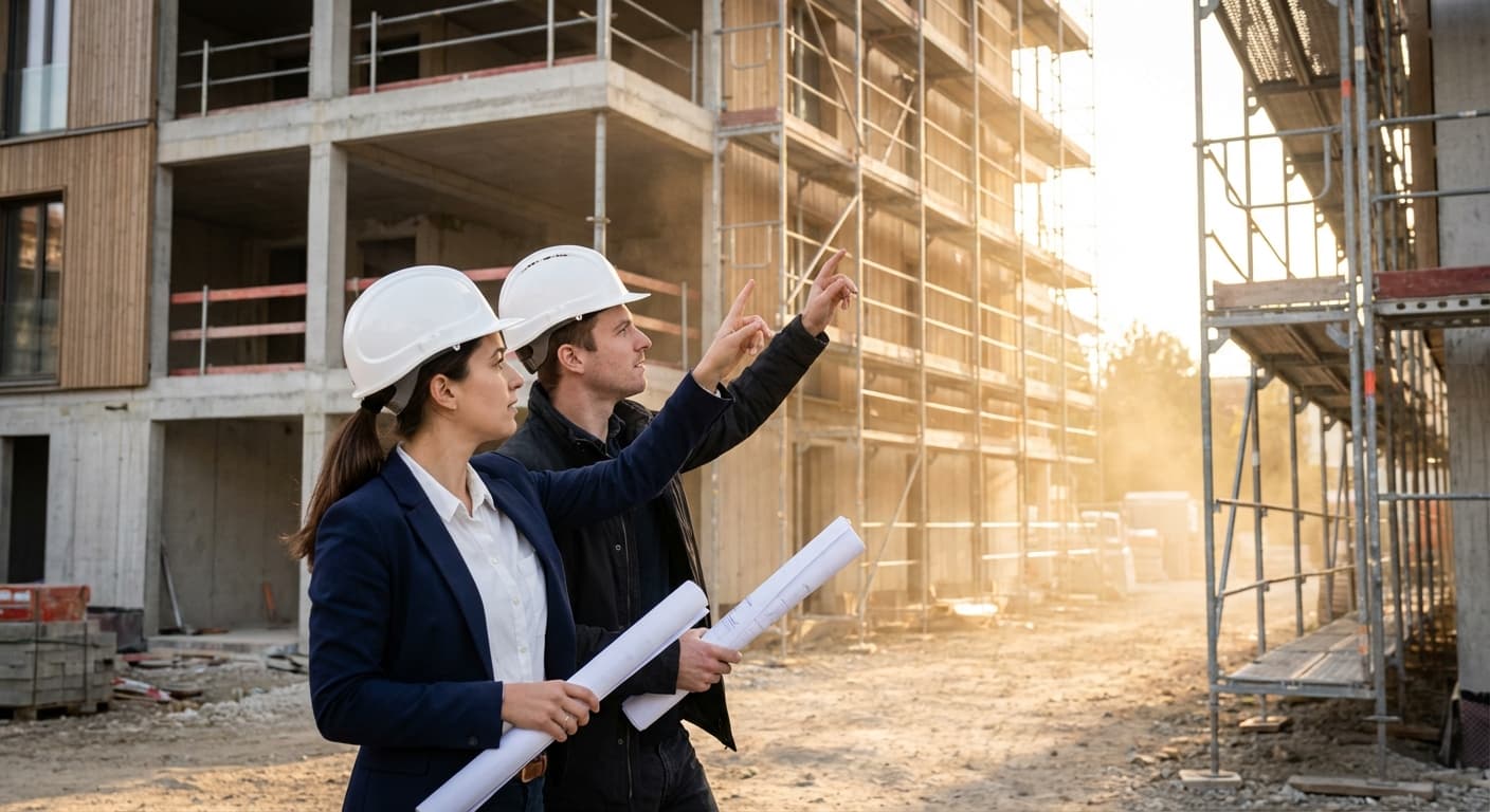 Les architectes de Hilo sur un chantier